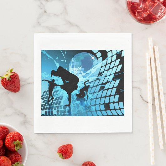 Silhouette Tänzer Papier Napkins Serviette