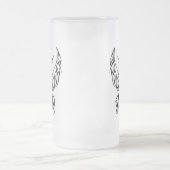 Silhouette-Tasse Mattglas Bierglas (Mittel)