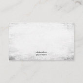 Silhouette Tattoo Artist Visitenkarte (Rückseite)