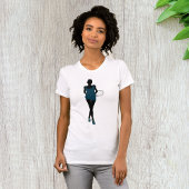 Silhouette Tennis Player T - Shirt Womens