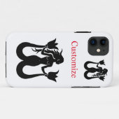 Silhouette Thunder_Cove mit zwei Schwänzen Mermaid Case-Mate iPhone Hülle (Rückseite (Horizontal))