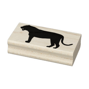 Silhouette Tiger Art Briefmarke Gummistempel