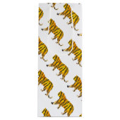Silhouette Tiger Black und Orange Geschenktüte Für Weinflaschen (Vorderseite)