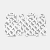 Silhouette Tiger Schwarz/Weiß Geschenkschachtel (Ungefaltet)