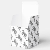 Silhouette Tiger Schwarz/Weiß Geschenkschachtel (Geöffnet)