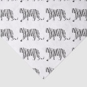 Silhouette Tiger Schwarz/Weiß Seidenpapier (Ausschnitt)