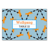 Silhouette Tischnummer (Vorderseite)