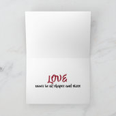 Silhouette Traktoren und Bauernhof ~ Paar in LIEBE Karte (Innenseite)