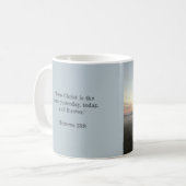 Silhouette Tree in Misty Field Kaffeetasse (Vorderseite Links)