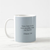 Silhouette Tree in Misty Field Kaffeetasse (Links)