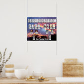 Silhouette Trees Sunset Foto Family Trees Poster (Küche)