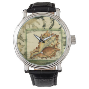 Silhouette-Tritonshorn-Muschel Armbanduhr