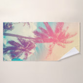 Silhouette Tropenpalme mit Sonnenlicht auf uns Badehandtuch (Badehandtuch)