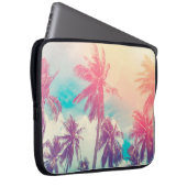 Silhouette Tropenpalme mit Sonnenlicht auf uns Laptopschutzhülle (Vorne Rechts)