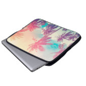 Silhouette Tropenpalme mit Sonnenlicht auf uns Laptopschutzhülle (Vorne Knopf)