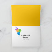 Silhouette Tropischer Geburtstag Karte (Innenseite)