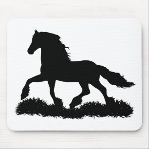 Silhouette-Trotting, Hengst - PNG Mousepad