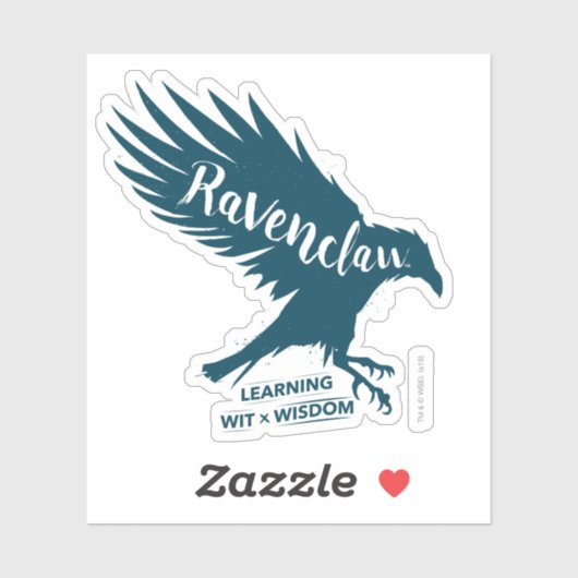Silhouette-Typografie Harry Potter | RAVENCLAW™ Aufkleber (Blatt)