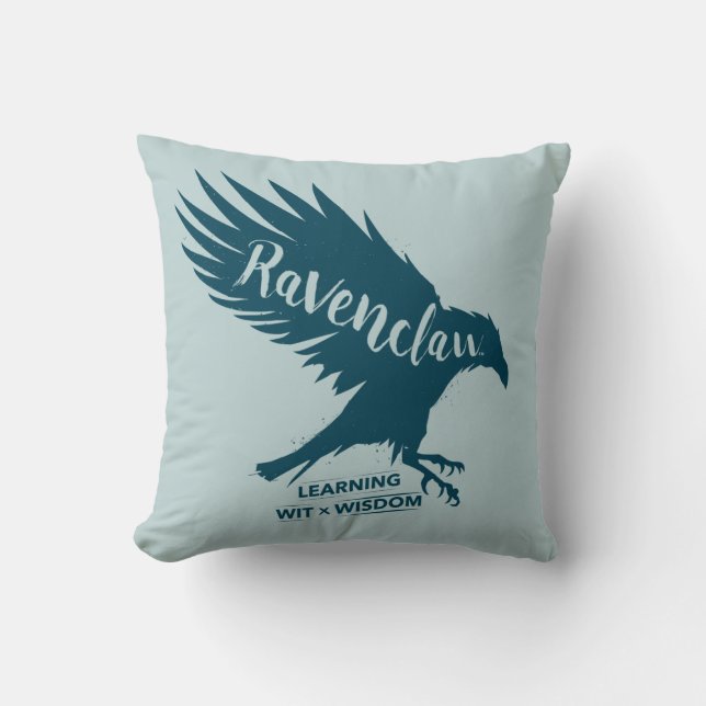 Silhouette-Typografie Harry Potter | RAVENCLAW™ Kissen (Vorderseite)
