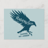 Silhouette-Typografie Harry Potter | RAVENCLAW™ Postkarte (Vorderseite)