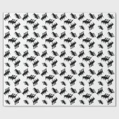 Silhouette-Umschlagpapier für drei Milchziegen Geschenkpapier (Flach)