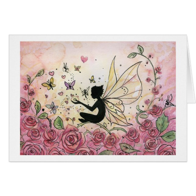 Silhouette und Rosen (Vorderseite (Horizontal))