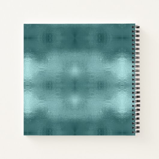 Silhouette und Schneeflocken Aquamarin ID861 Notizblock (Rückseite)