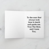 Silhouette Vater Wanderung Kindergrußkarte Karte (Innenseite)