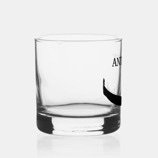 Silhouette Venedig Gondola Whiskyglas (Rechts)