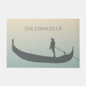 Silhouette Venice Gondola bei Sunset Personalisier Fußmatte (Vorderseite)