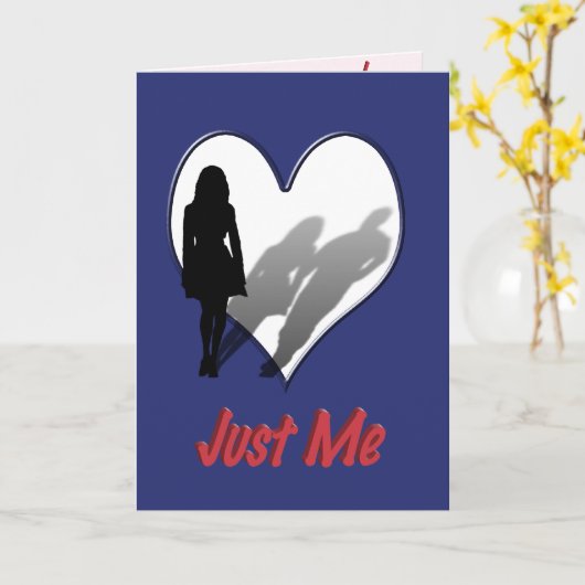 Silhouette Vermisster Mann Karte (Gelbe Blume)