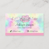 Silhouette Vinyl Rainbow Cricut Wasserfarbe B Visitenkarte (Rückseite)