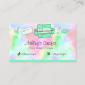 Silhouette Vinyl Rainbow Cricut Wasserfarbe Visitenkarte (Rückseite)