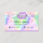 Silhouette Vinyl Rainbow Cricut Wasserfarbe Visitenkarte (Rückseite)