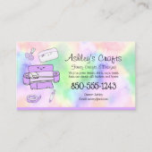 Silhouette Vinyl Rainbow Cricut Wasserfarbe Visitenkarte (Vorderseite)