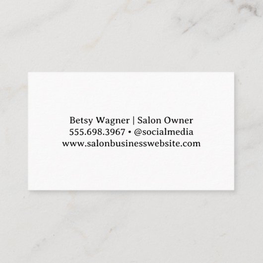 Silhouette Visitenkarte (Rückseite)