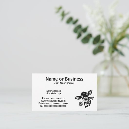 Silhouette Visitenkarte (Stehend Vorderseite)