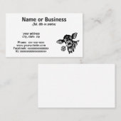 Silhouette Visitenkarte (Vorne/Hinten)