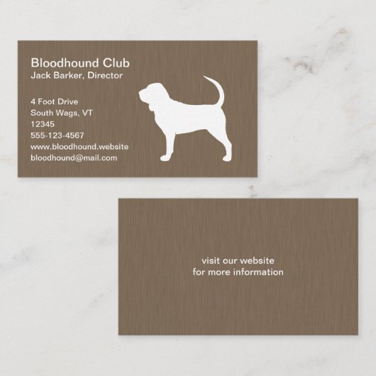 Silhouette Visitenkarte (Vorne/Hinten)