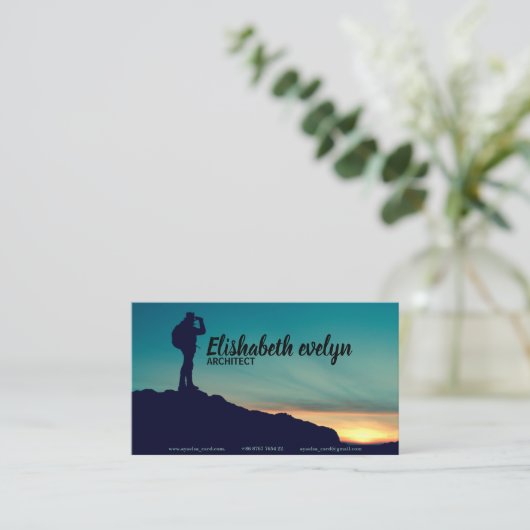 Silhouette Visitenkarte (Stehend Vorderseite)