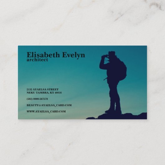 Silhouette Visitenkarte (Rückseite)