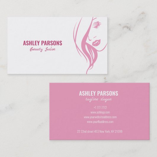 Silhouette Visitenkarte (Vorne/Hinten)