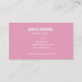 Silhouette Visitenkarte (Rückseite)