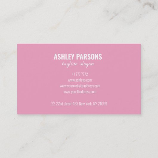 Silhouette Visitenkarte (Rückseite)