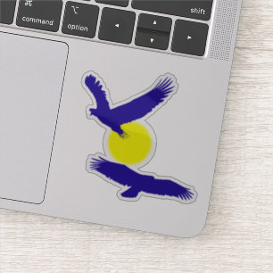 Silhouette von Adlern Aufkleber