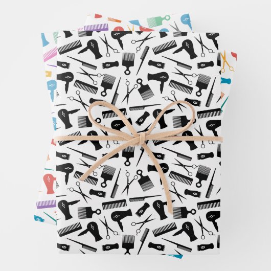 Silhouette von Barbertools Geschenkpapier Set (Beispiel)