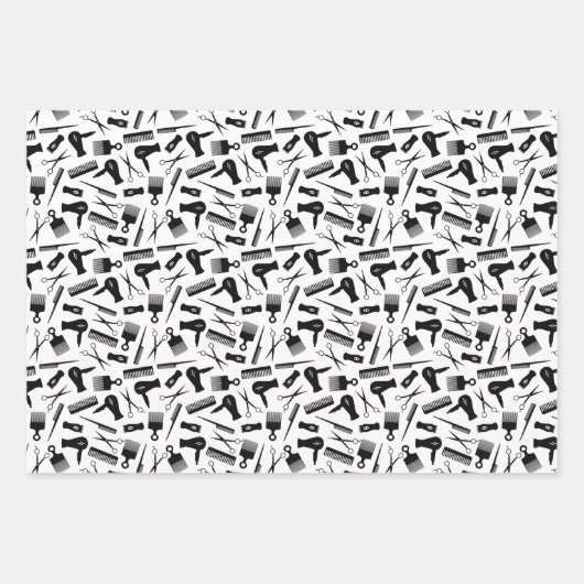 Silhouette von Barbertools Geschenkpapier Set (Vorderseite)