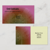 Silhouette von Baumlandschaften Visitenkarte (Vorne/Hinten)