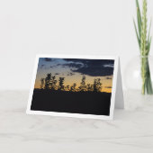 Silhouette von Blätter bei Nacht Karte (Vorderseite)