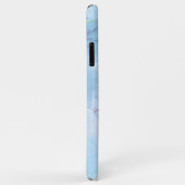 Silhouette von Einhorn (blau gestrichen) Case-Mate iPhone Hülle (Hinten/Rechts)